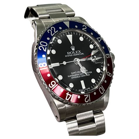 rolex gmt blu red vintage